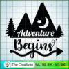 Adventure Begins SVG Cut File for Cricut & Silhouette