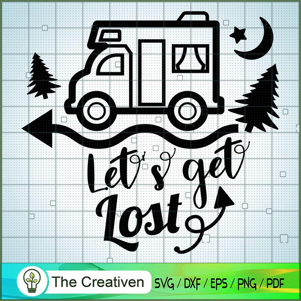 Let's Get Lost SVG Cut File for Cricut & Silhouette 1 Let's Get Lost SVG Cut File for Cricut & Silhouette