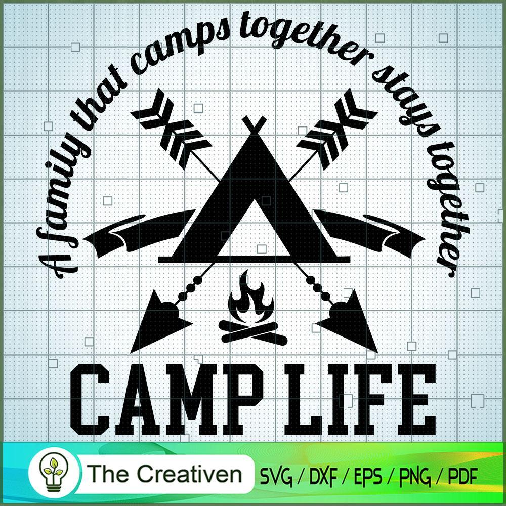 Camp SVG Cut File for Cricut & Silhouette 1 Camp SVG Cut File for Cricut & Silhouette