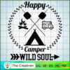 Happy Camper SVG Cut File for Cricut & Silhouette Design 14988