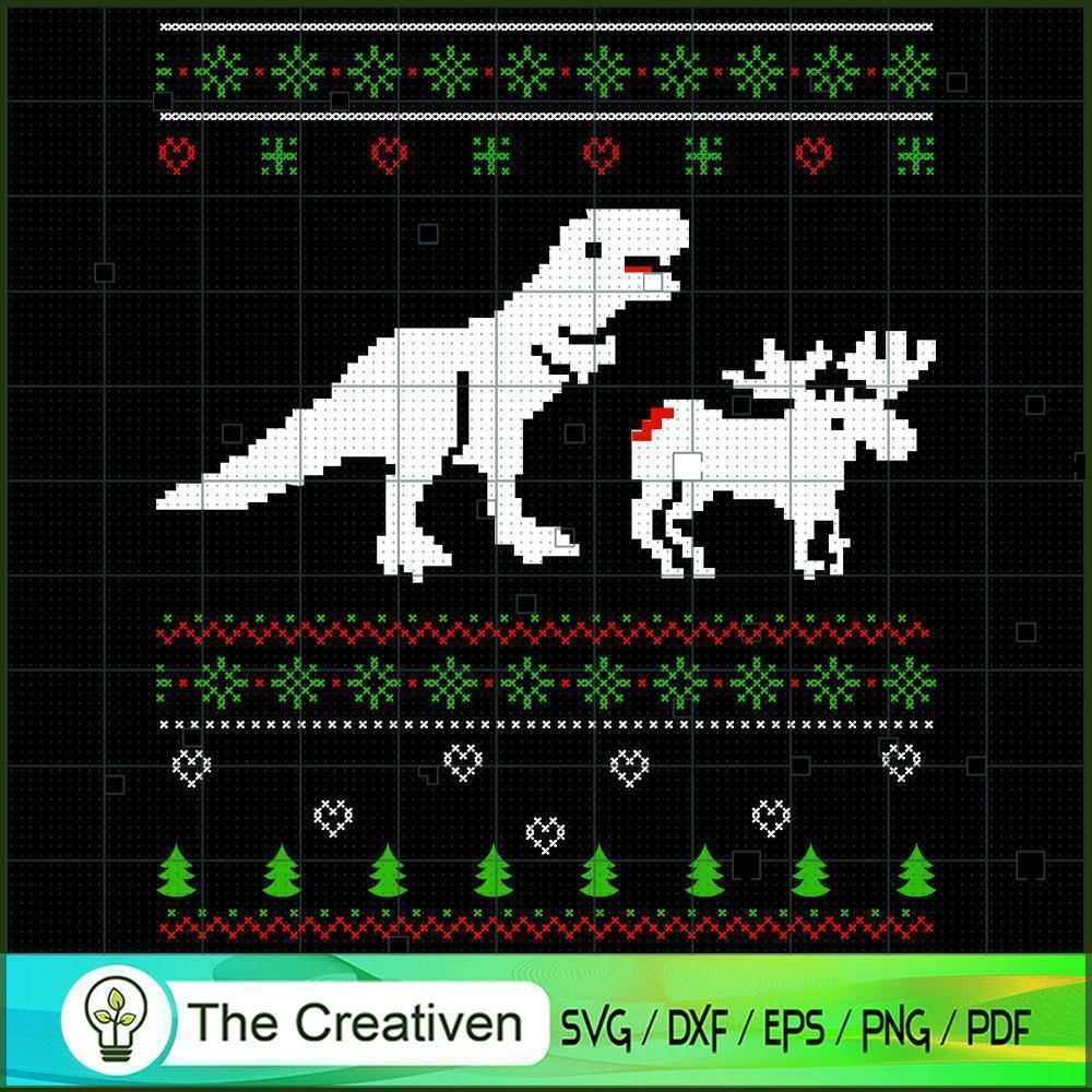 Ugly Christmas Dinosaur SVG, Dinosaur T-rex SVG, Jurassic Park SVG, Jurassic World SVG 1 27 copy 29