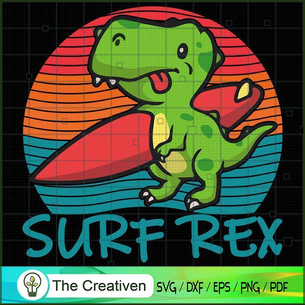 Dinosaur Surfrex SVG Cut File for Cricut & Silhouette 1 Dinosaur Surfrex SVG Cut File for Cricut & Silhouette