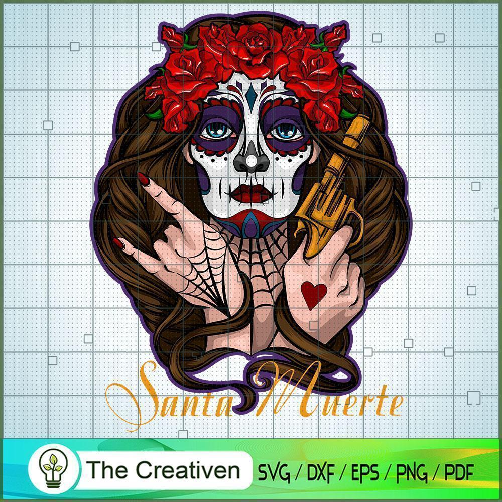 Santa Muerte Día De Muertos Halloween SVG , Halloween SVG , Santa SVG 1 Santa Muerte Día De Muertos Halloween SVG , Halloween SVG , Santa SVG