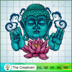 Shows Buddha Sutra and the Lotus SVG , Lotus SVG
