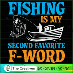 Fishing is My Second Favorit SVG Cut File for Cricut