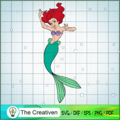 The Princess SVG, The Little Mermaid SVG, Disney Cartoon SVG