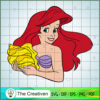 Ariel And Snail SVG, The Little Mermaid SVG, Cartoon SVG
