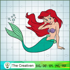 Princess Pose SVG, The Little Mermaid SVG, Disney Cartoon SVG
