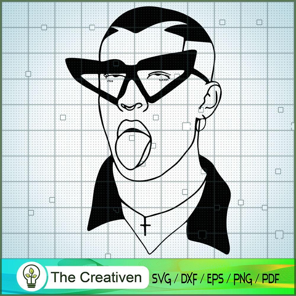 Bad Bunny SVG, Rapper SVG, Latin Trap SVG 1 Bad Bunny SVG, Rapper SVG, Latin Trap SVG
