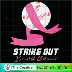 Strike out Breast Cancer Awa SVG Cut File for Cricut