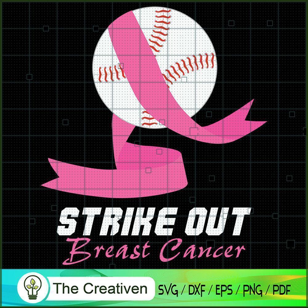 Strike out Breast Cancer Awa SVG Cut File for Cricut 1 Strike out Breast Cancer Awa SVG Cut File for Cricut