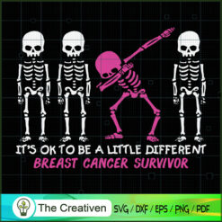 It's Ok Different Breast Can SVG Cut File for Cricut