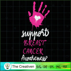 Support Breast Cancer Awareness SVG Cut File for Cricut & Silhouette