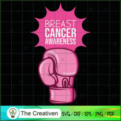 Breast Cancer Awareness Boxi SVG Cut File for Cricut