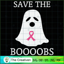 Save the Boo Breast Cancer H SVG Cut File for Cricut