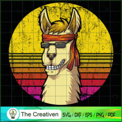 Llama Hippie SVG, Llama SVG, Hippie Soul SVG