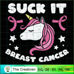 Suck It Breast Cancer Awareness SVG Cut File for Cricut & Silhouette