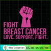 Fight Breast Cancer Love Sup SVG Cut File for Cricut