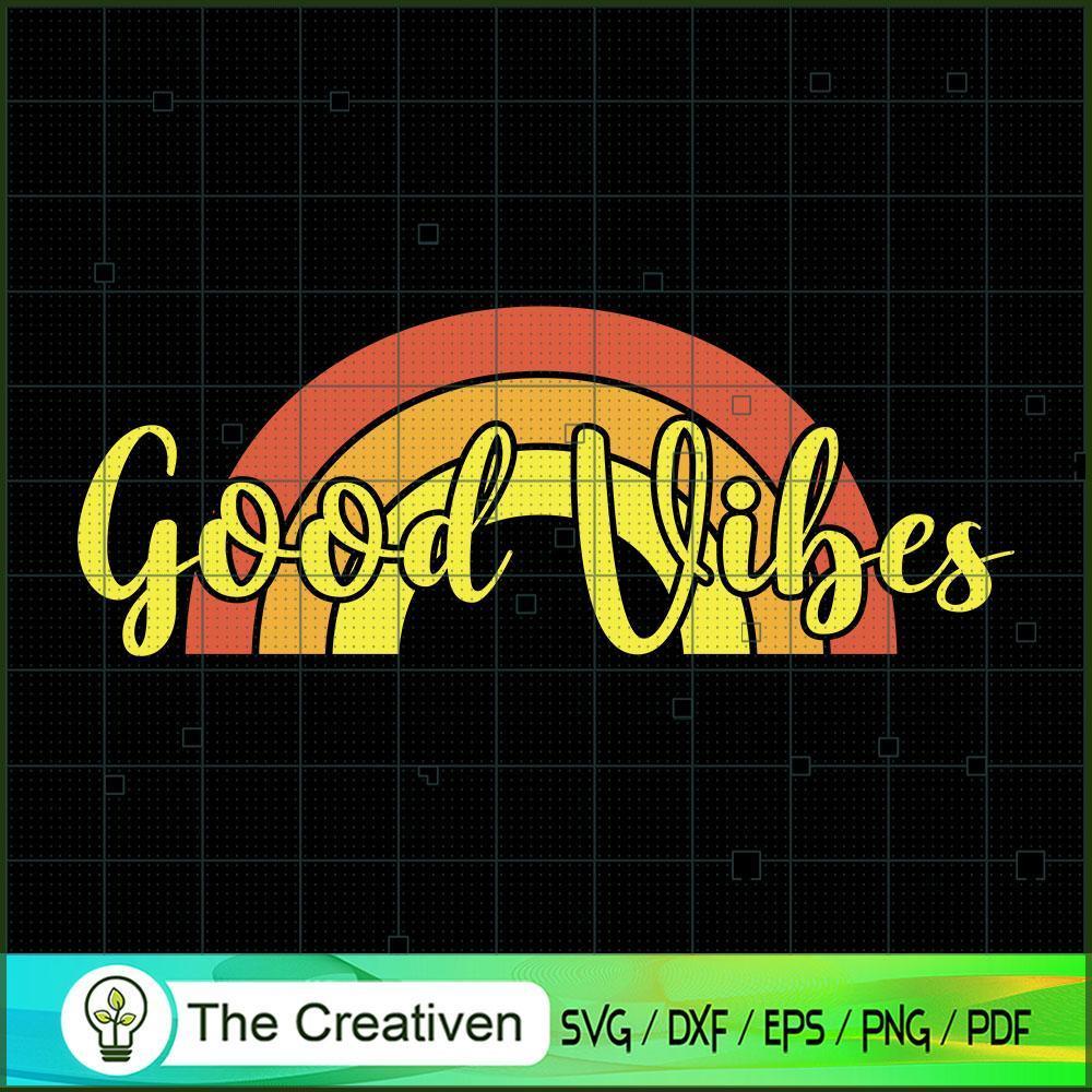 Rainbow Good Vibes Hippy Hippie SVG, Peace Love SVG, Hippie Soul SVG 1 Rainbow Good Vibes Hippy Hippie SVG, Peace Love SVG, Hippie Soul SVG