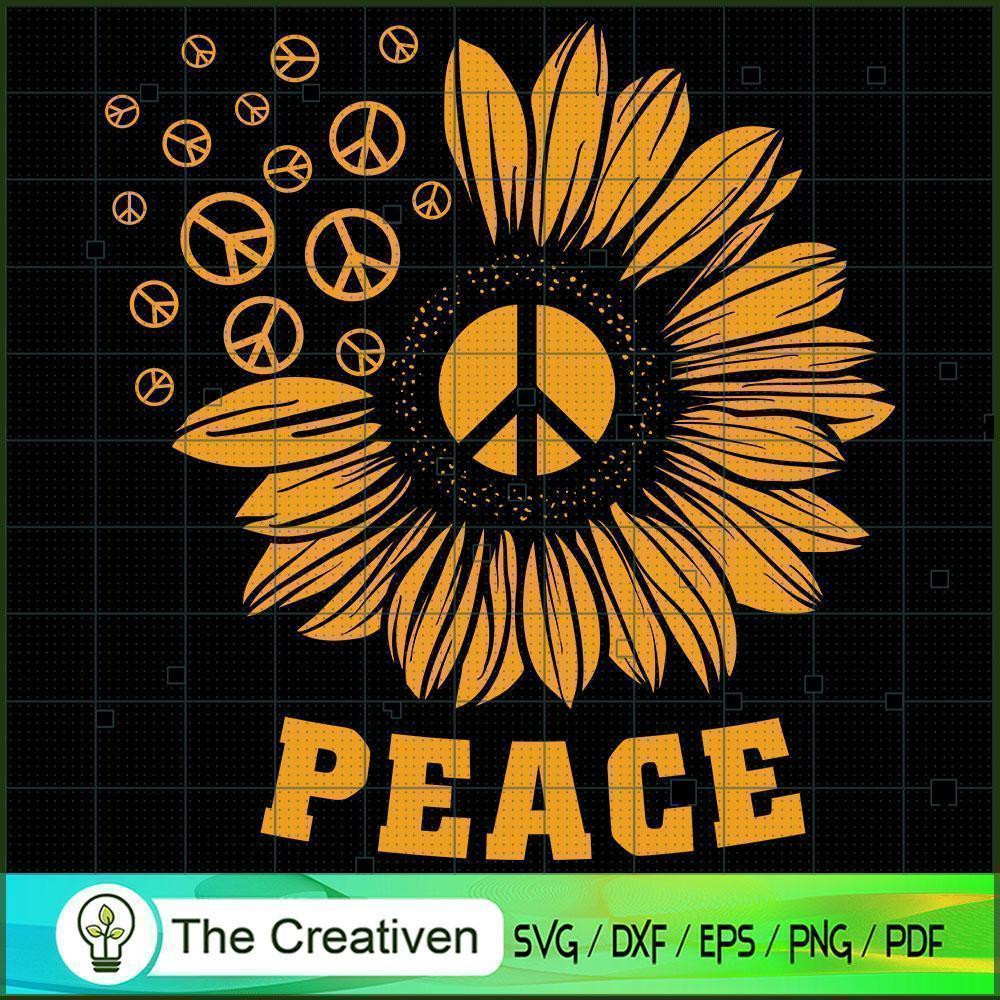 Hippie Sunflower Peace Vintage SVG, Peace Love SVG, Hippie Soul SVG 1 Hippie Sunflower Peace Vintage SVG, Peace Love SVG, Hippie Soul SVG