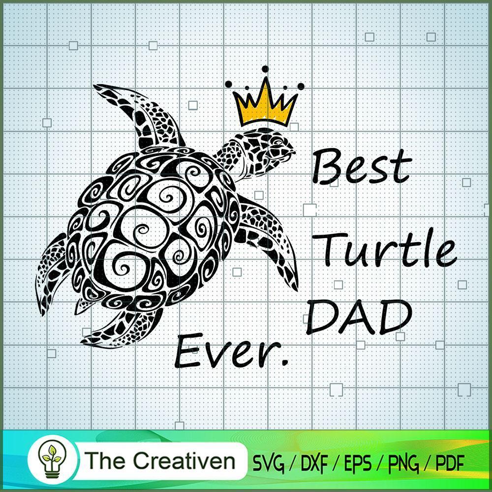 Best Turtle Dad Ever SVG Cut File for Cricut & Silhouette 1 Best Turtle Dad Ever SVG Cut File for Cricut & Silhouette