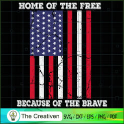 American Flag Veteran Home of the Free SVG , Trending SVG