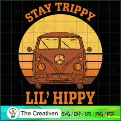 Stay Trippy Little Hippy Peace Van SVG, Peace SVG, Hippie SVG