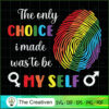 Be Myself Gay Pride LGBT Rainbow Flag SVG, Gay Pride SVG, LGBT SVG 3 74 copy 8