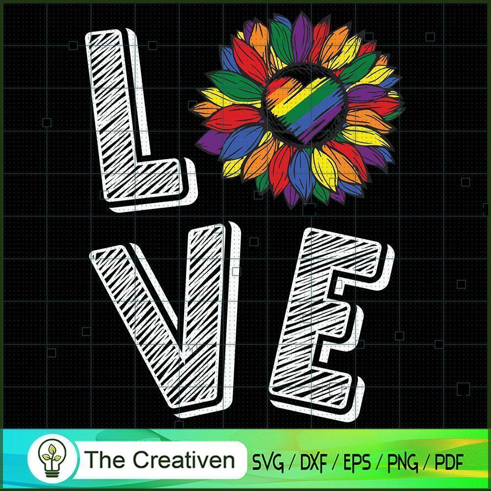 Love LGBT Pride Sunflower SVG, Pride Sunflower SVG, LGBT SVG 1 Love LGBT Pride Sunflower SVG, Pride Sunflower SVG, LGBT SVG