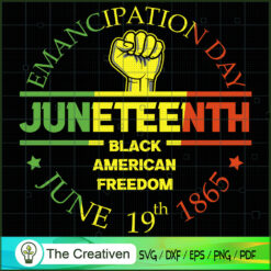 JuneTeenth African Freedom B SVG Cut File for Cricut
