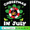 Christmas in July Pink Flamingo SVG Cut File for Cricut & Silhouette