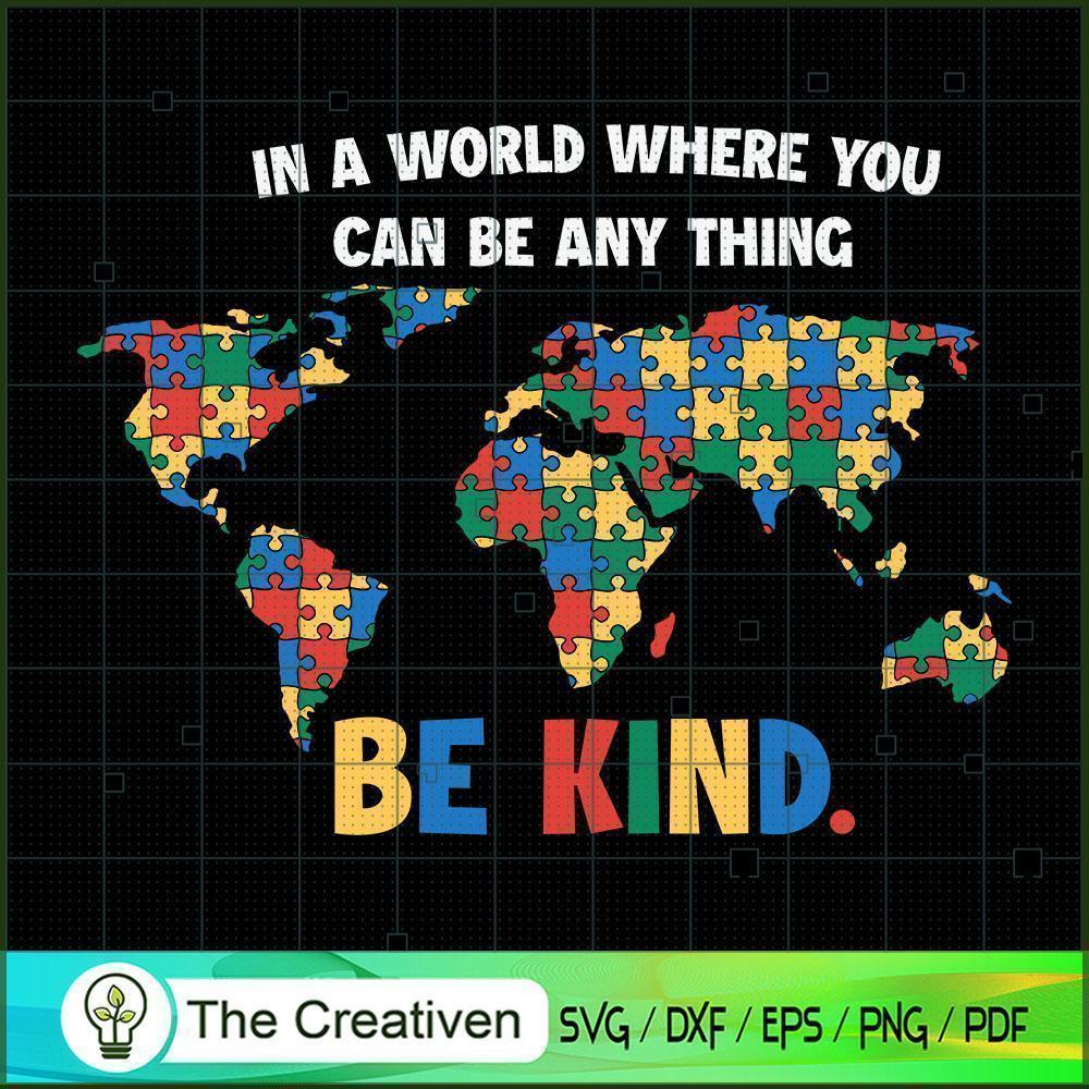 Be Kind Autism Awareness Puzzle SVG, Puzzle SVG, Autism Awareness SVG 1 1 copy 28