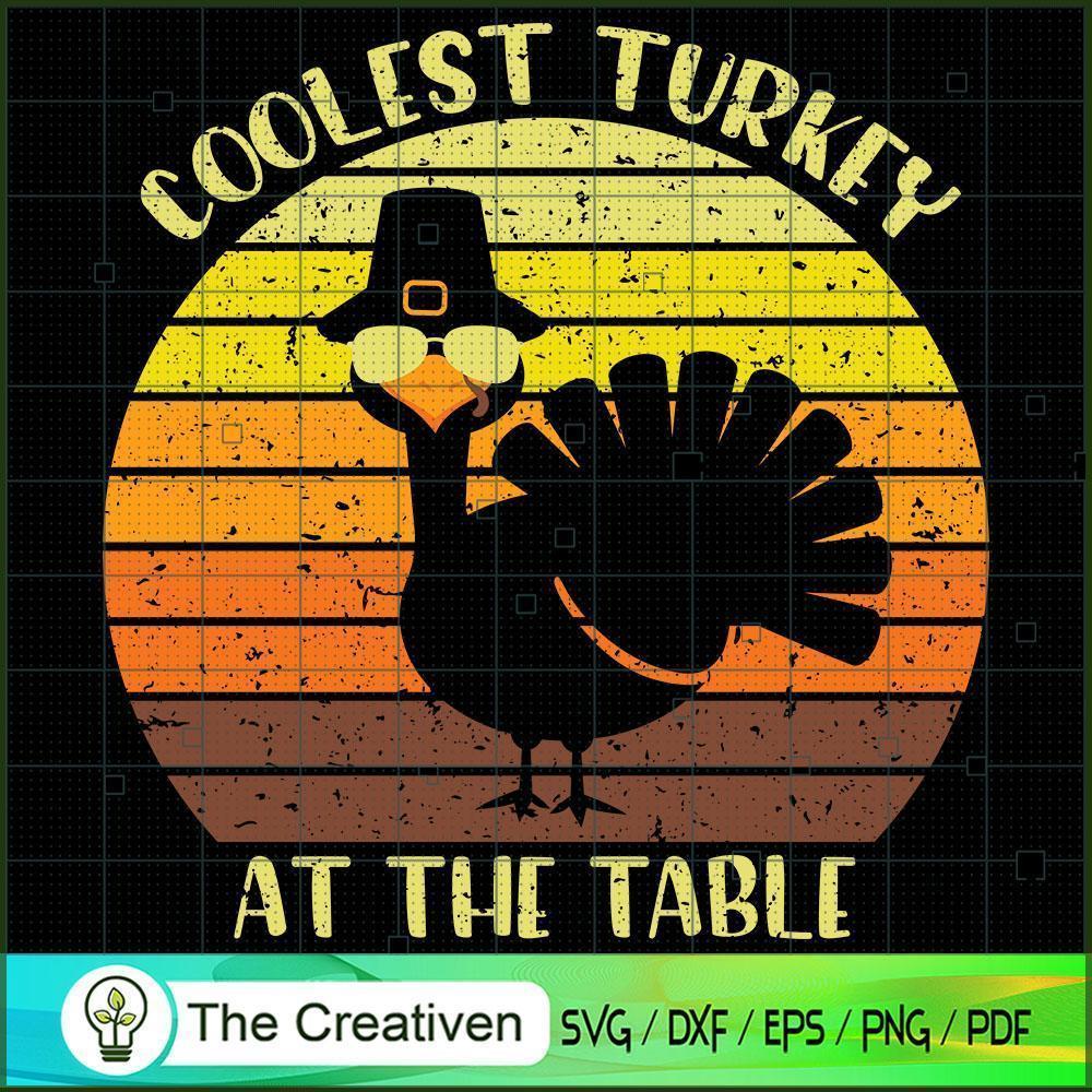 Thanksgiving Coolest Turkey SVG Cut File for Cricut 1 Thanksgiving Coolest Turkey SVG Cut File for Cricut