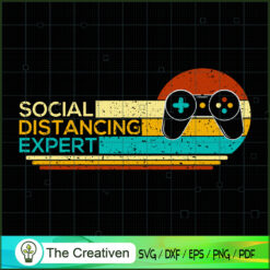 Social Distancing Expert Vid SVG Cut File for Cricut