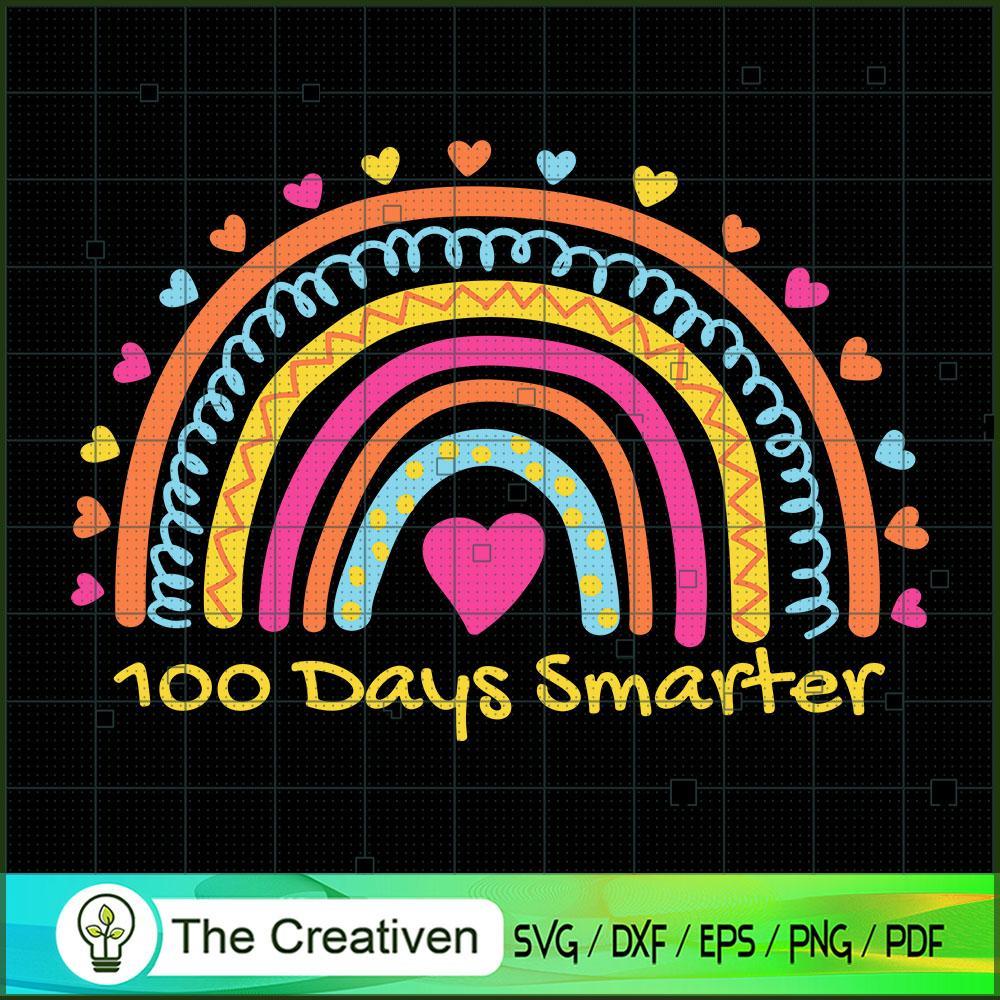 100 Days Smarter Rainbow Sch SVG Cut File for Cricut 1 100 Days Smarter Rainbow Sch SVG Cut File for Cricut