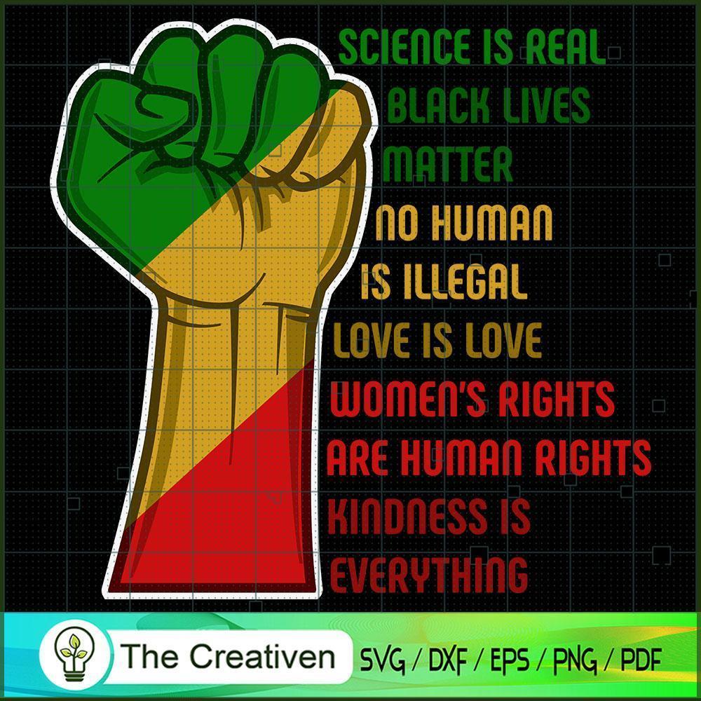 Science is Real Black Lives SVG Cut File for Cricut 1 Science is Real Black Lives SVG Cut File for Cricut