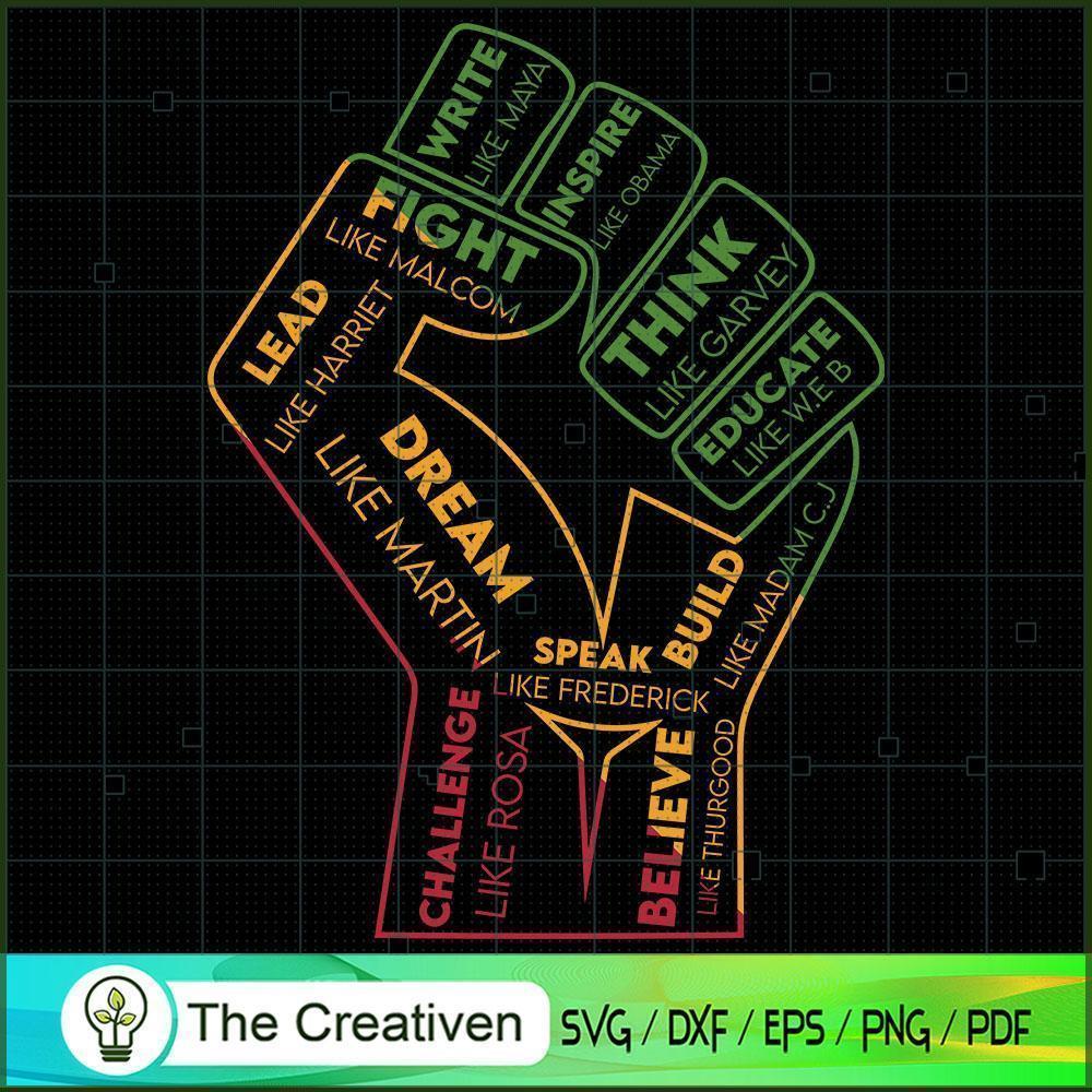 African American Leaders Bla SVG Cut File for Cricut 1 African American Leaders Bla SVG Cut File for Cricut