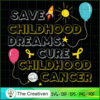 Childhood Cancer Warrior Gol SVG Cut File for Cricut