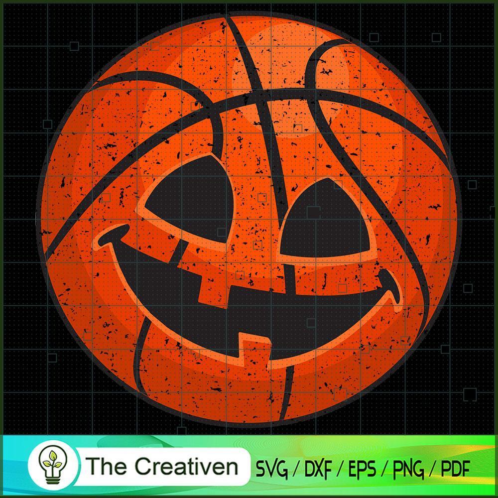 Basketball Pumpkin Vintage H SVG Cut File for Cricut 1 Basketball Pumpkin Vintage H SVG Cut File for Cricut