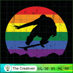 LGBT Skateboard Skate Lover SVG, LGBT SVG, Trending SVG