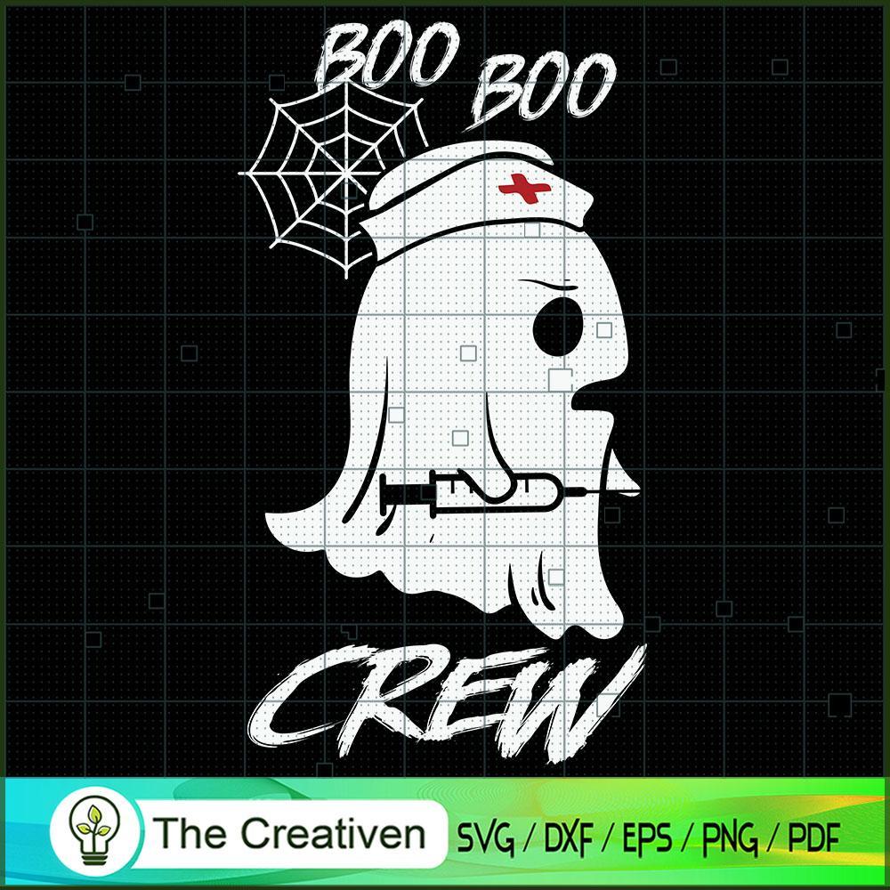 Boo Crew Nurse Ghost Funny H SVG Cut File for Cricut 1 Boo Crew Nurse Ghost Funny H SVG Cut File for Cricut