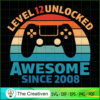 12th Birthday Awesome Gamer SVG, Back To School SVG, Birthday SVG 3 54 copy 11