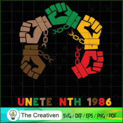 Juneteenth United Freedom Fists SVG Cut File for Cricut & Silhouette