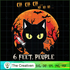 Halloween Cat 6 Feet People 2012 SVG, Halloween SVG, Cat 6 Feet SVG