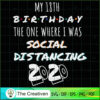 18th Birthday Social Distanc SVG Cut File for Cricut