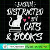 Easily Distracted by Cats and Books SVG , Cat SVG , Cat Lover SVG 3 71 copy 6