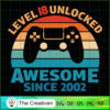 18th Birthday Awesome Gamer SVG Cut File for Cricut & Silhouette