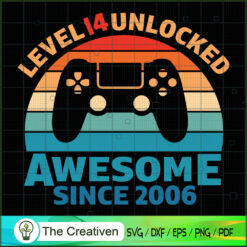 14th Birthday Awesome Gamer SVG Cut File for Cricut & Silhouette