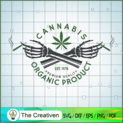 Cannabis Organic Product SVG Cut File for Cricut & Silhouette