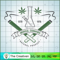 Medical Cannabis Bottle SVG Cut File for Cricut & Silhouette